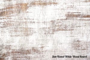 Sun Kissed White Wood Board