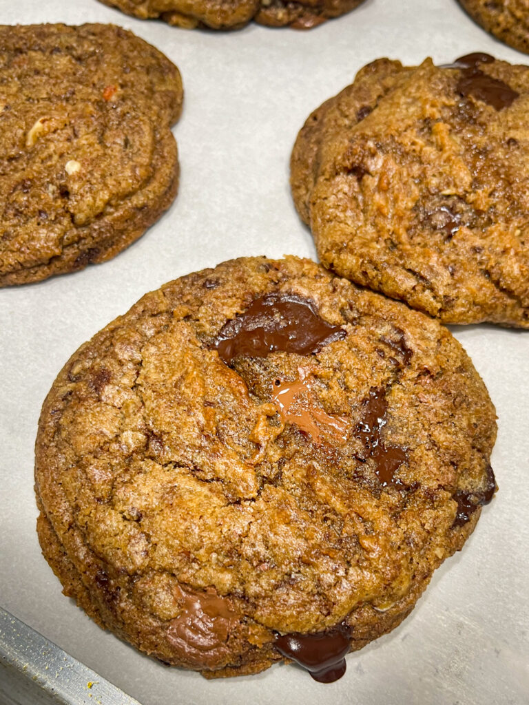 Spelt Chocolate Chip Cookie Closeup